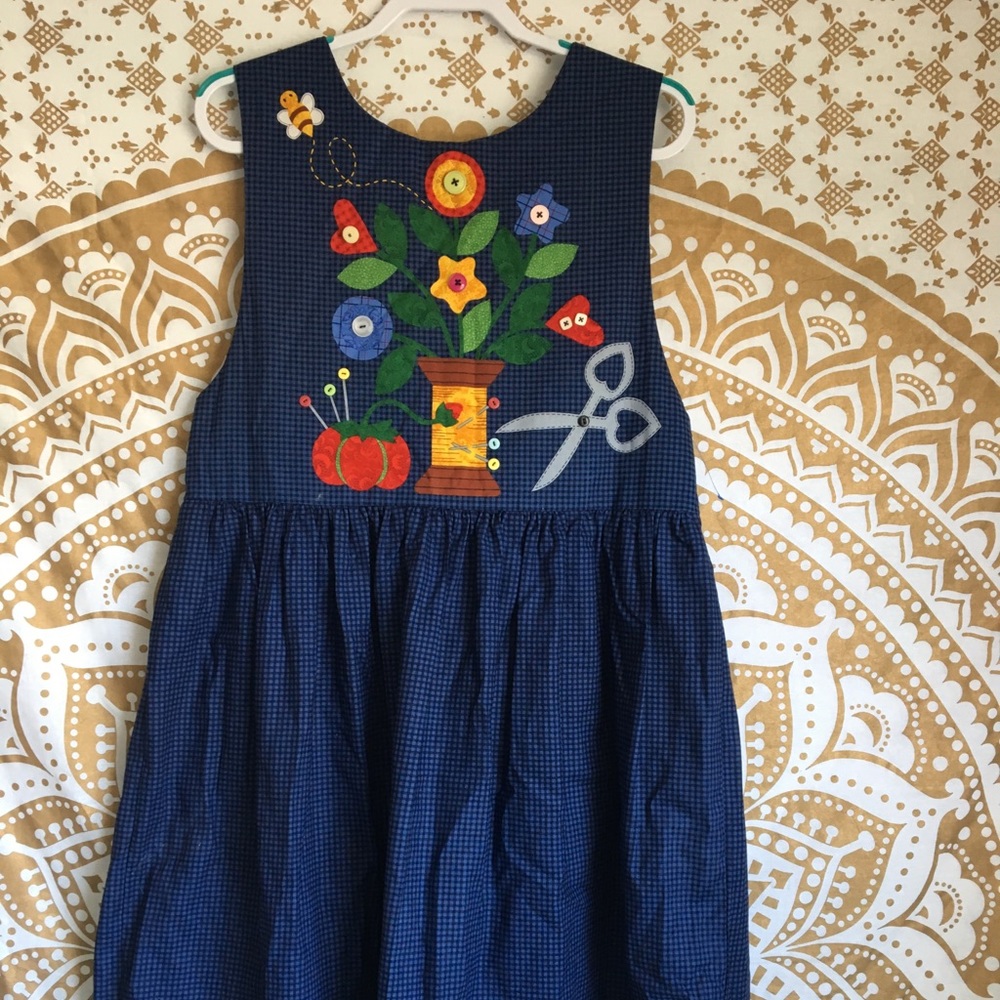 UNIQUE!!Homemade TEACHER DRESS! A-LINE! FLATTERING